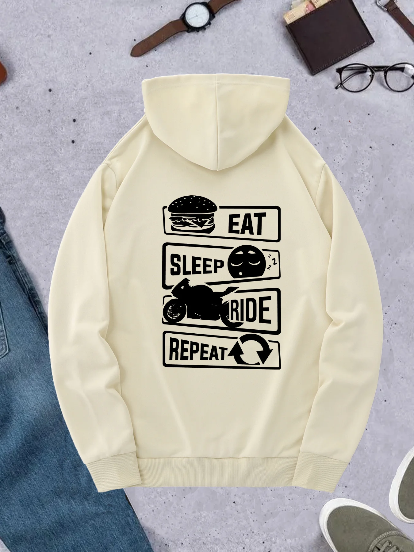 Korean Men Lifestyle - Koreanischer Trend-Hoodie für Männer mit Aufschrift